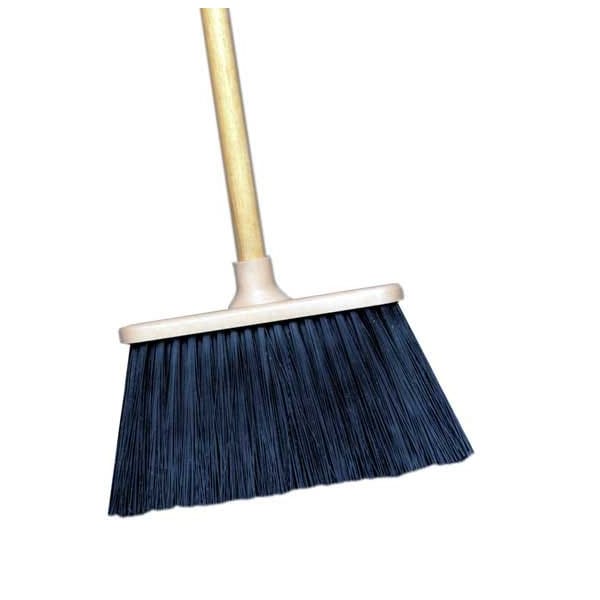 9 Average Duty Upright Brooms Plastic Block, PK12
